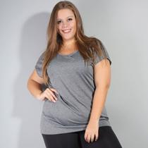 Blusa Camiseta Básica Feminina Plus Size Dry Fit Seca Rápido