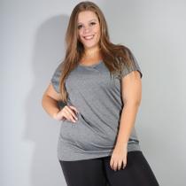 Blusa Camiseta Básica Feminina Plus Size Dry Fit Seca Rápido - Fitmoda