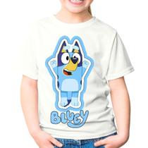 Blusa Camiseta Camisa Infantil Adulto Bluey blue cachorro dog festa