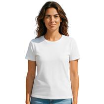 Blusa Camiseta Feminina Baby Look Básica Gola Redonda