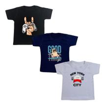 Blusa Camiseta Infantil De Menino Estampas Da Moda Atacado Verão Qualidade