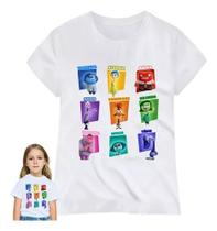 Blusa Camiseta Infantil Filme Divertida Mente Emoções Novos