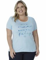 Blusa Camiseta Plus Size 100% ALG. C/estampa G1 Ao G5 Malwee