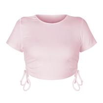 Blusa, camiseta sexy de manga curta para mulheres