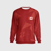 Blusa Canada Moletom Copa Time Canadense Futebol Conforto Blusa Canada Moletom Copa Time Canadense Futebol Conforto