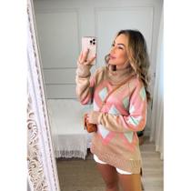 Blusa candy color triângulo