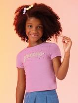 Blusa Canelada Com Bordado Cativa Kids