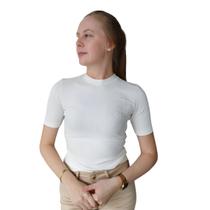 Blusa Canelada Feminina Gola Alta Colcci