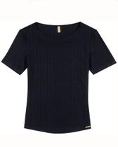 Blusa Canelada Gola Canoa
