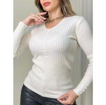 Blusa Canelada Modal Frio Inverno cod.795