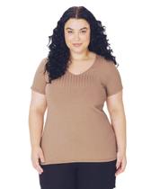 Blusa canelada plus size soltinha g1 ao g5 malwee Blusa canelada plus size soltinha g1 ao g5 malwee