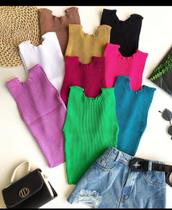 Blusa canelada