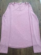 blusa canelada rosa p blusa canelada rosa p