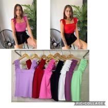 Blusa canelada sem manga tamanho P Blusa canelada sem manga tamanho P