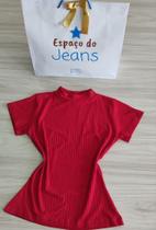 Blusa Canelada Vermelha