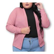Blusa cardigan plus size canelado roupa feminina - Filó Modas