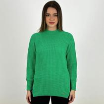 Blusa Carmene Tricot Longa Gola Alta Feminina