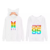 Blusa Casaco Moleton Adulto Orelhinha BTS Jimim 95