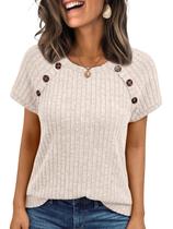 Blusa Casual Feminina AUTOMET Manga Curta Túnica XL