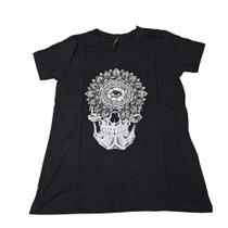 Blusa Caveira Skull Camiseta Baby Look Feminina Sfm995 Blusa Caveira Skull Camiseta Baby Look Feminina Sfm995