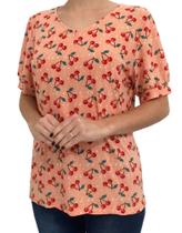 Blusa Cereja Salmão Gabriela