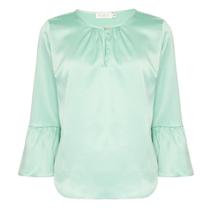 Blusa Cetim Manga 7/8 Verde