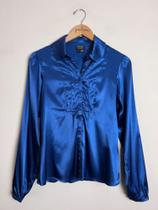 Blusa cetim manga longa tamanho único P ao G Blusa cetim manga longa tamanho único P ao G