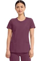 Blusa Cherokee Infinity Scrub 2624A Wine XS, 3 bolsos, elástica
