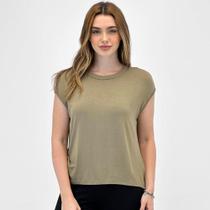 Blusa Chess Modal Manga Curta Feminina