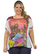 Blusa chifon estampado fenomenal
