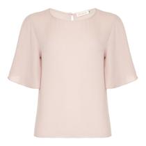 Blusa Chifon Manga Evase Nude Blusa Chifon Manga Evase Nude