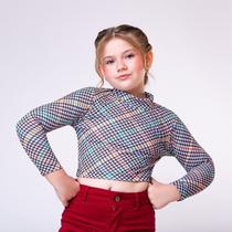 Blusa Cibele Xadrez- L2M GIRLS.