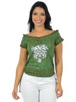 Blusa ciganinha poli viscose fenomenal(sem elasticidade)