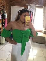 Blusa ciganinha verde Blusa ciganinha verde