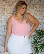 Blusa Ciganinha viscolinho GG Rosa