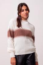 Blusa Clareslan Feminino Bicolor