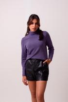 Blusa Clareslan Feminino Mousse Gola Rolê