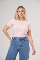 Blusa Clareslan Feminino Trabalhada com Listras