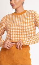 Blusa Clareslan Jacquard