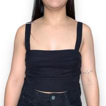 Blusa Colcci Cropped Feminino Preto Blusa Colcci Cropped Feminino Preto