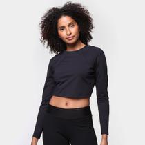 Blusa Colcci Cropped Manga Longa Feminina