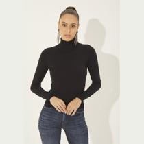 Blusa Colcci Manga Longa Feminina Preta Blusa Colcci Manga Longa Feminina Preta