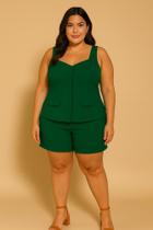 Blusa colete plus size