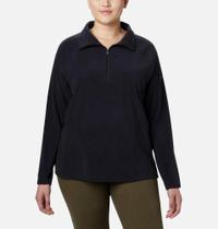 Blusa Columbia Fleece Glacial IV 1/2 Zip Preto Plus Size