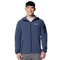 Blusa Columbia Masculina Tall Heights Hooded Softshell Azul