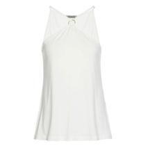 Blusa com Argola No Decote Off White Blusa com Argola No Decote Off White
