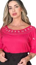 Blusa Com Aviamentos Borboletas 4192 - M