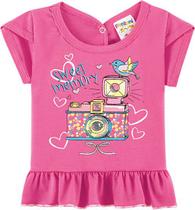 Blusa com Babado em Meia malha Penteado Blusa com Babado em Meia malha Penteado