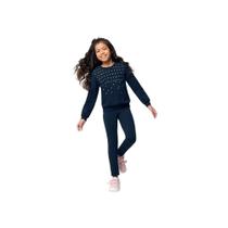 Blusa Com Calça Conjunto Moletom Infantil Menina Feminino Blusa Com Calça Conjunto Moletom Infantil Menina Feminino