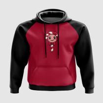 Blusa com Capuz Bastão de Doce Sorridente